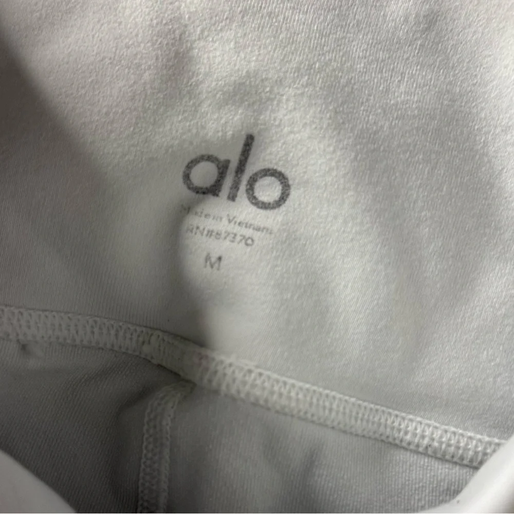 ALO Yoga White High-Waisted Leggings